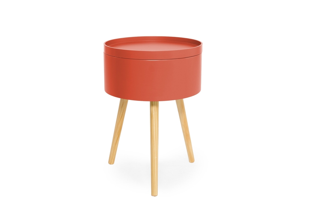 FC Tall Cache Table Ochre Loo Uv