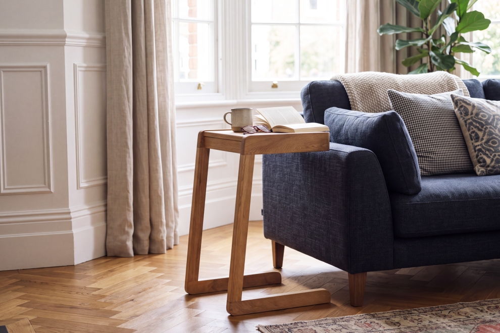 Futon Company Oak Ledge Table With Drawe