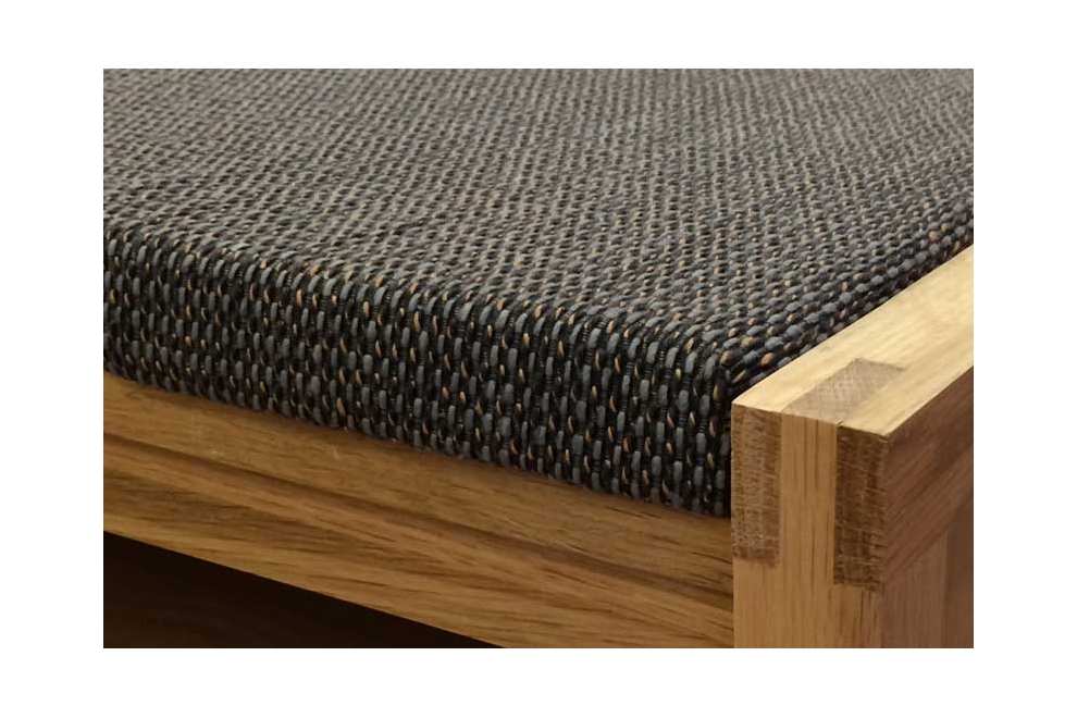 Oak Hall Bench With Aldeburgh Close Up