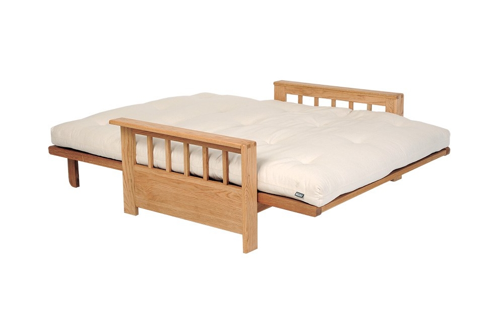 Vienna 2 Seater Oak Sofa Bed 2