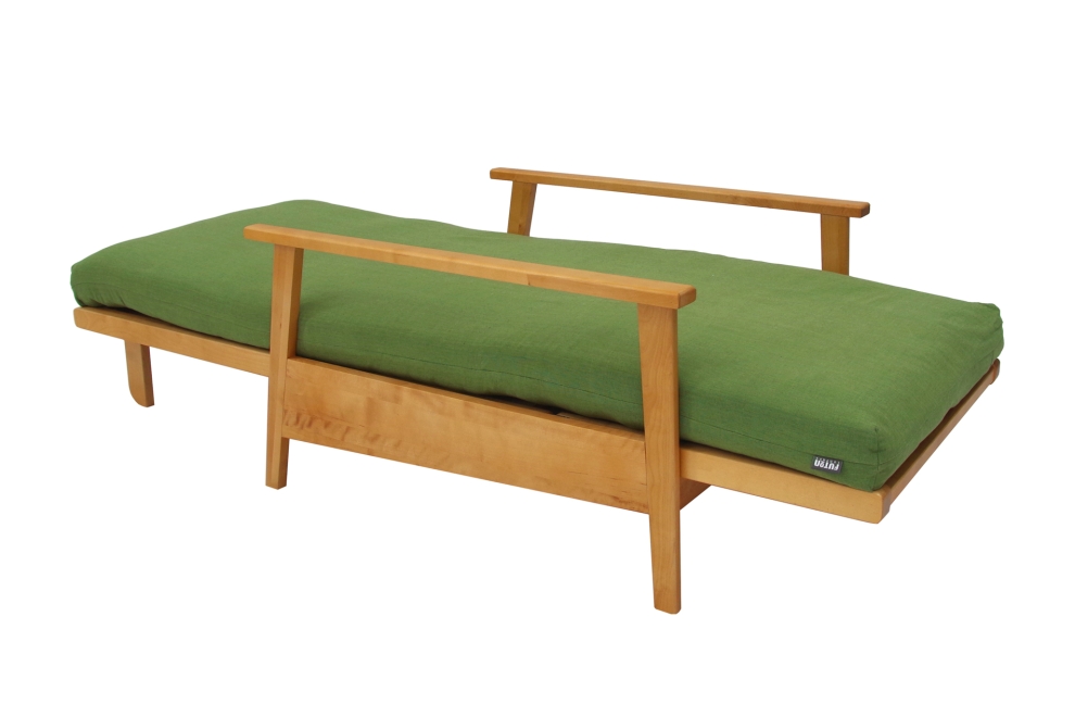 Haiku - Single Seater Birch Sofa Bed - Unfolded