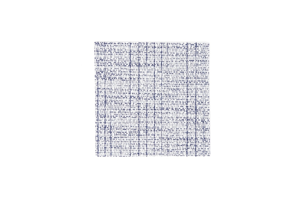 White And Grey Cross Weave Coasters