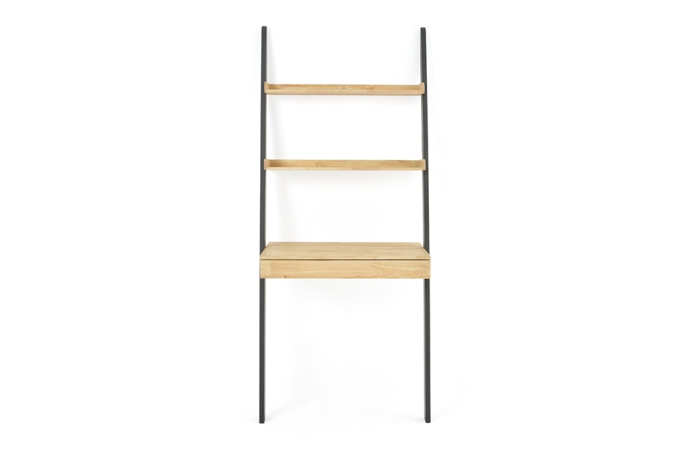 Rubberwood And Painted Leaning Desk