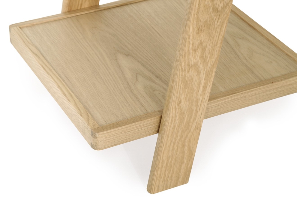 FC Oak Laya Low Bedside Table