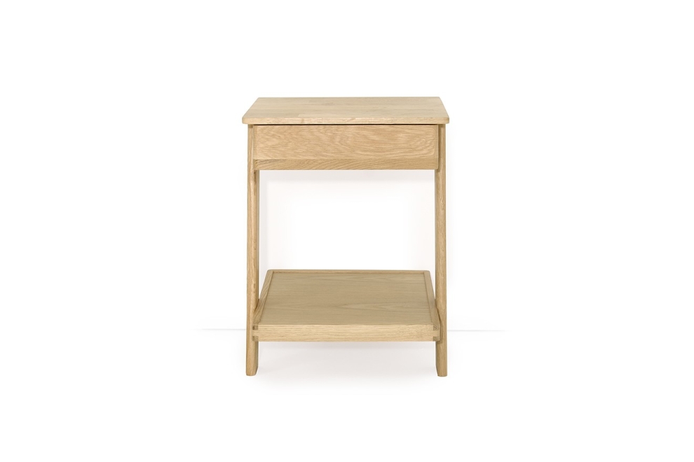 FC Oak Laya Low Bedside Table