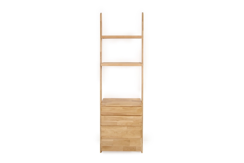 FC Oak Rounded Leaning Ladder COD