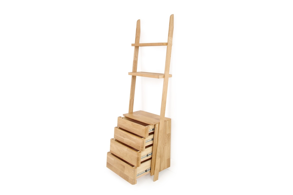FC Oak Rounded Leaning Ladder COD
