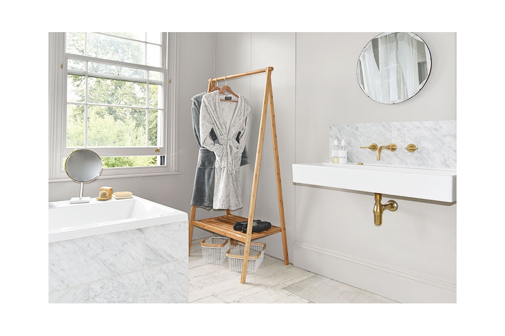 Bamboo Wardrobe in batroom